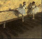 Edgar Degas Dancers Practicing at the Barre oil on canvas
